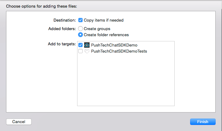 Ios chat sdk setup 1